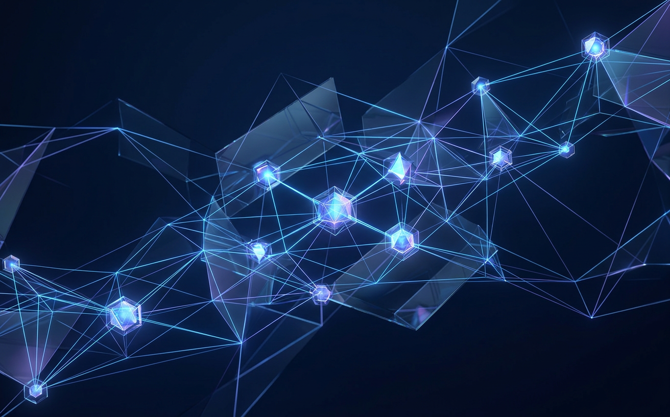Illustration abstraite de connexions numériques